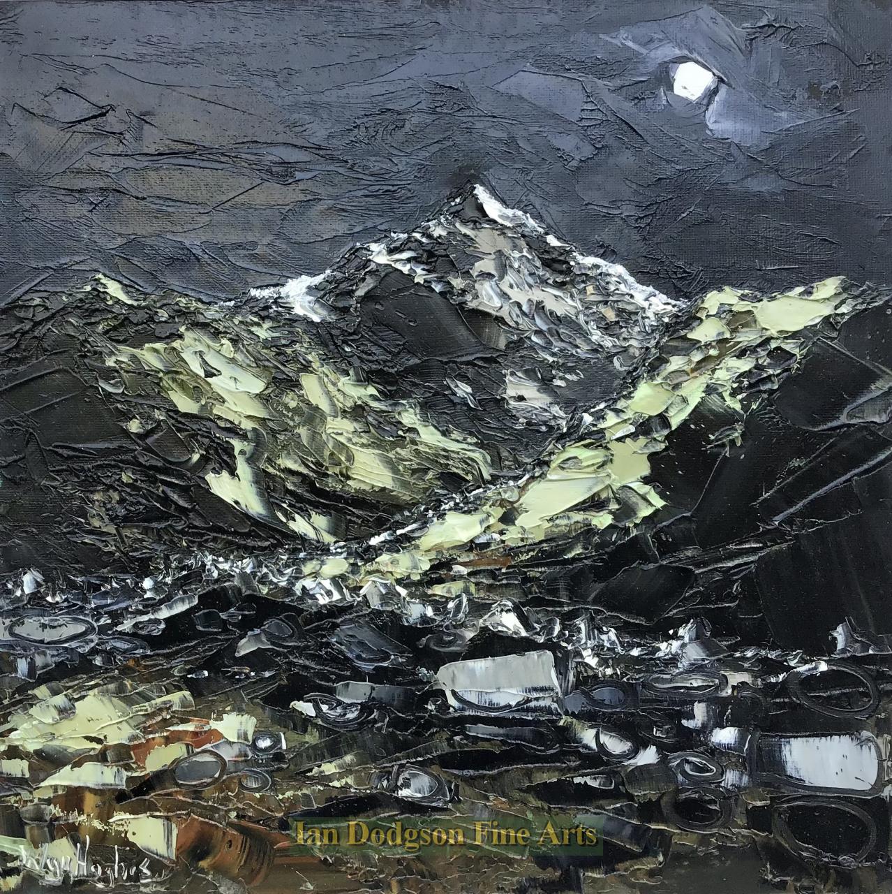 Moonlit Snowdon by Wyn Hughes 