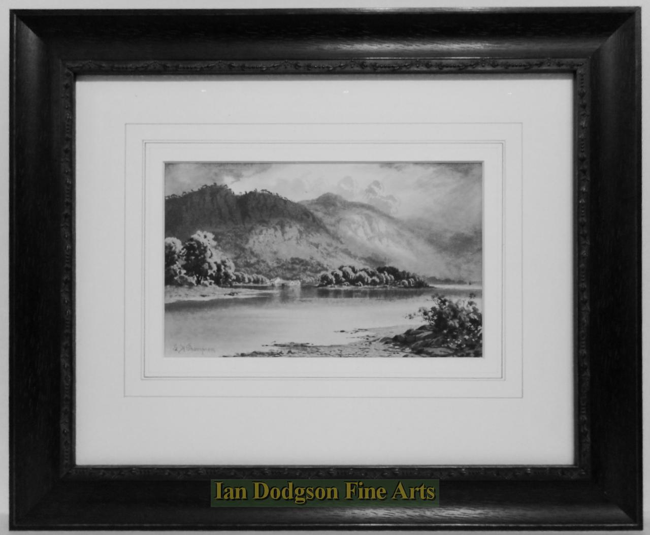 Derwent Water with Walla & Falcon Crags by Edward H Thompson 