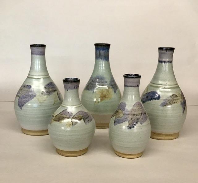 Selection of bottles/vase