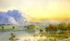 Sunset Rydal water by William Taylor Longmire
