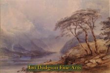 Lake and mountains by Anthony Vandyke Copley Fielding