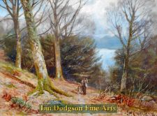 In the woods above the ferry, Windermere by James Henry Crossland