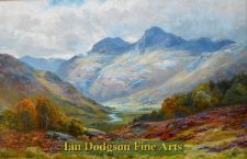 The Langdale Pikes by James Henry Crossland