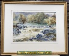 'John Steeple - River scene,Lledr, North Wales.