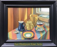 Still Life with crockery by Meryl Watts