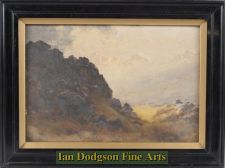 'Alfred Oliver RA. - Tryfan with Snowdon in the distance