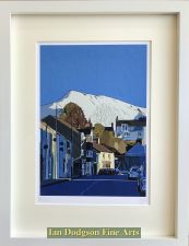 Bethesda High Street with Yr Elen by Jane White